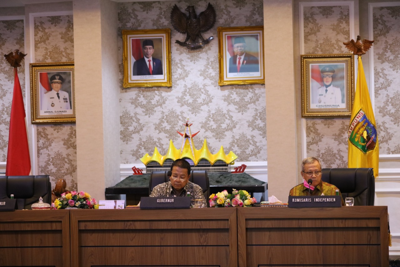 Gubernur arinal pimpin langsung rapat umum pemegang saham luar biasa bank lampung, putuskan