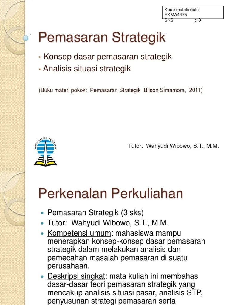 Pemasaran strategik