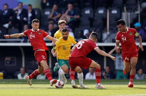 Timnas Australia vs Timnas Indonesia di Piala Asia 2023 (Foto: Reuters/Ibraheem Al Omari)
